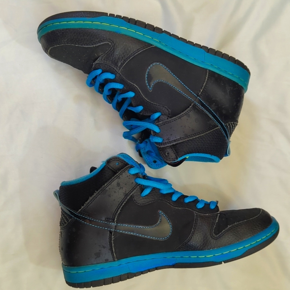 Nike dunks high black/blue